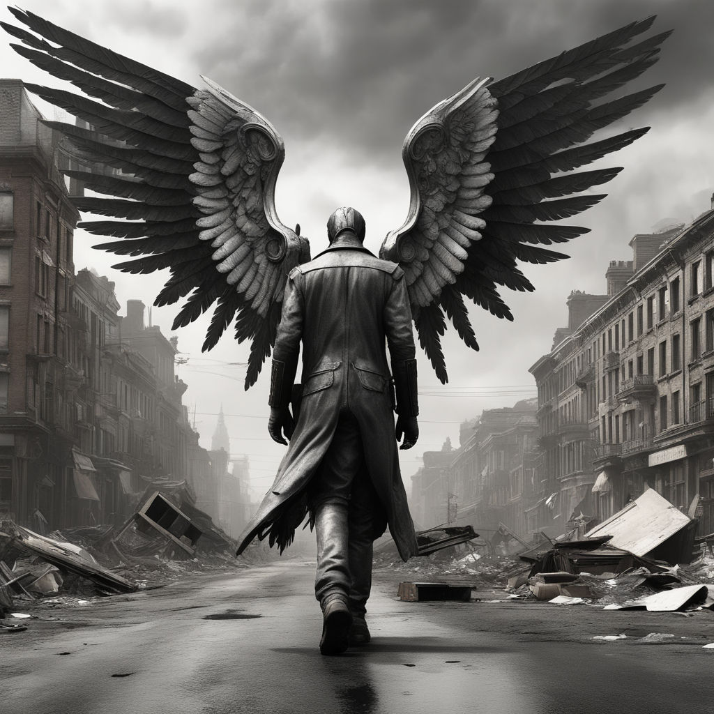 Fallen Angel Wing Black | Halloween City