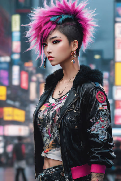 Punk Rock Chained Studded Leather Jacket