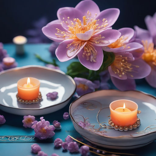 Flowers And Candle Lights Wallpapers - Wallpaper Cave