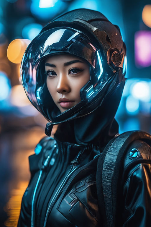 asian girls in space suits