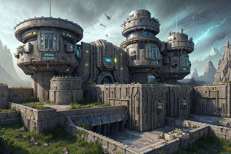 sci fi military base