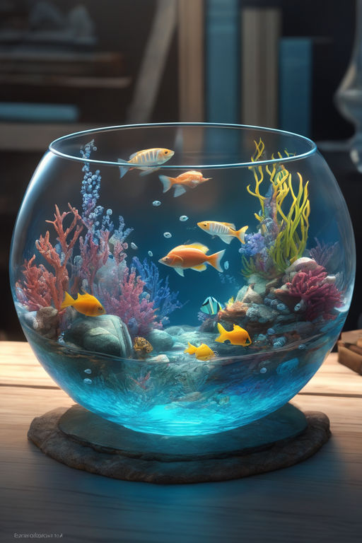 Fish in aquarium. Veiltail coloring page in bowl. Simple illustration of an  aquatic pet 26569765 Vector Art at Vecteezy