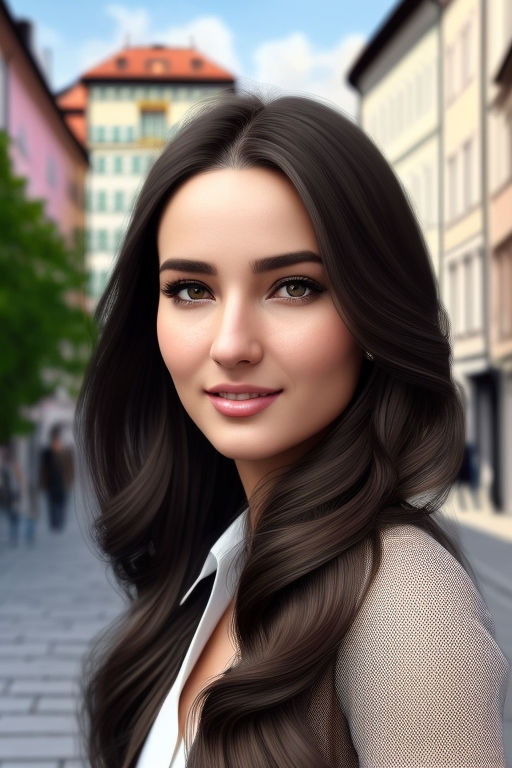 Premium Photo | Beautiful woman with long brown hair. closeup portrait of a  fashion model posing at studio.