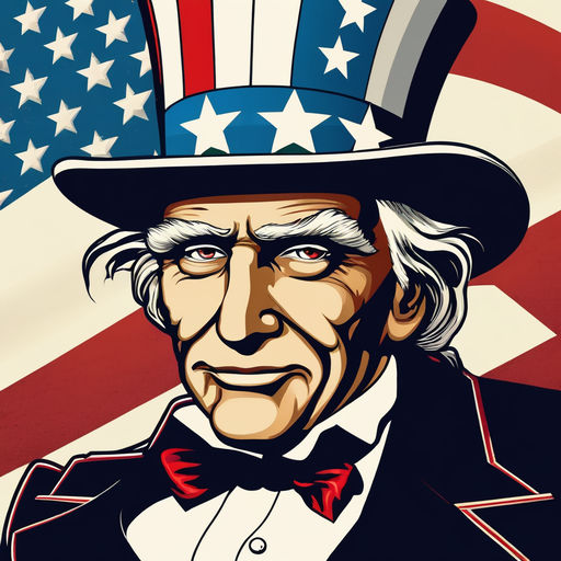 Premium AI Image  American Uncle Sam as the embodiment of evil