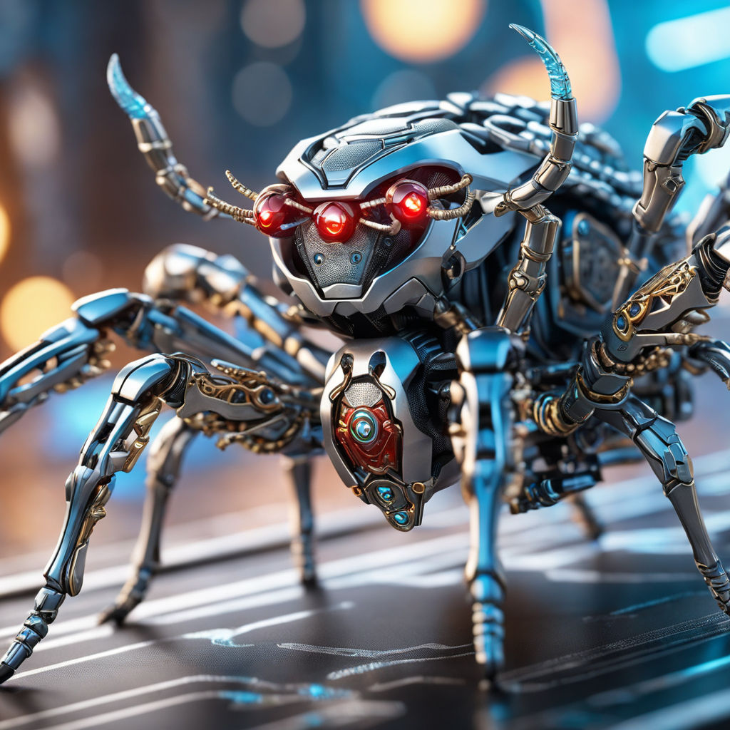 ArtStation - Half Mecha Spider