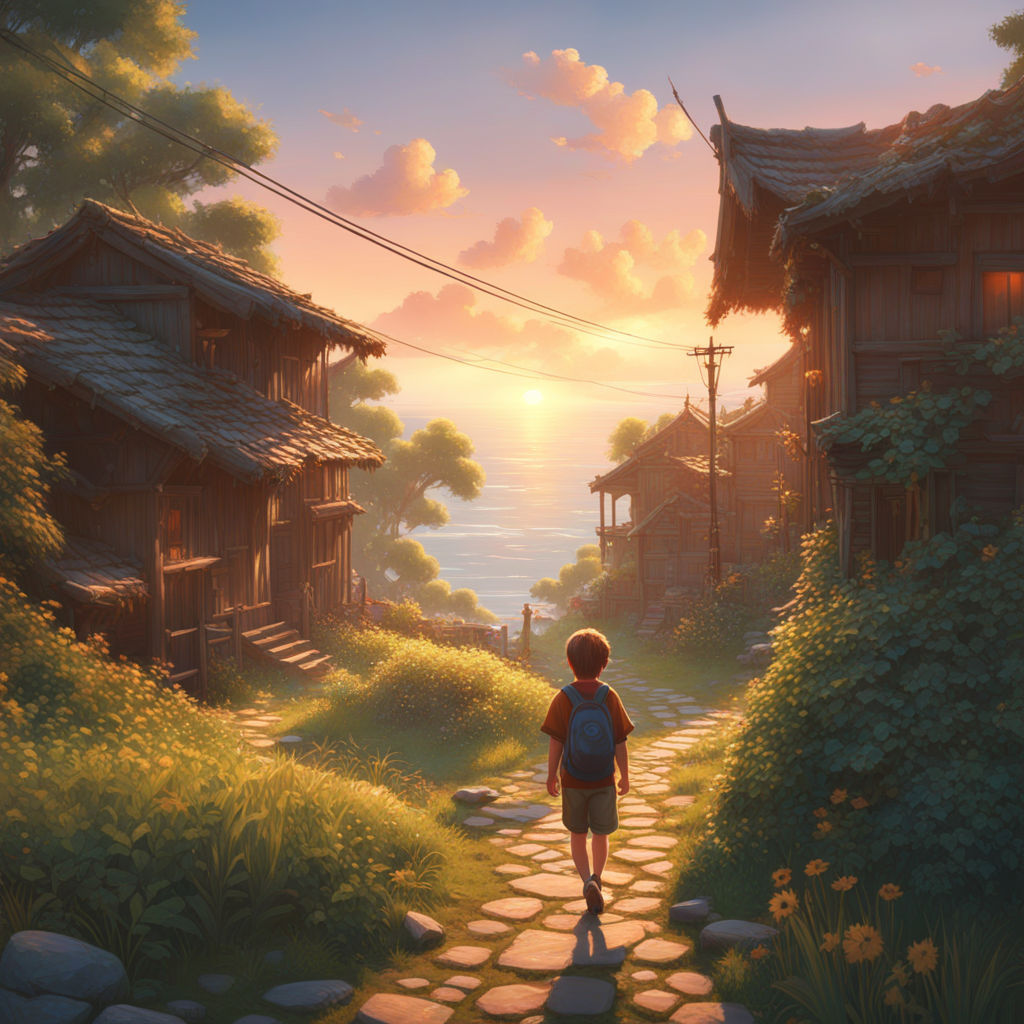 evoking the artistry of Studio Ghibli. This is a professional digital  illustration in 4K Full HD resolution. - Playground
