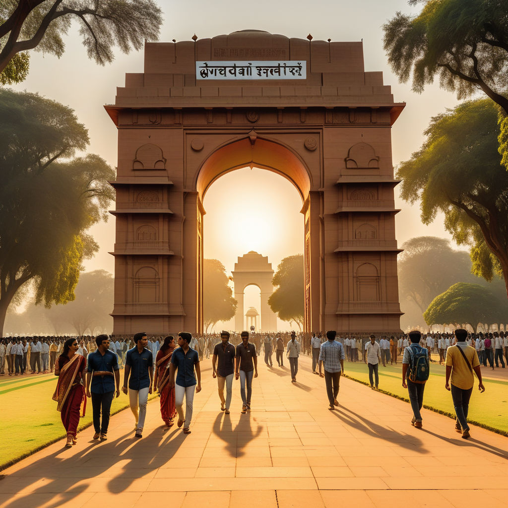 People around India Gate, New Delhi, india Stock Photo - Alamy