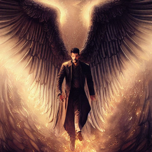 supernatural wallpaper castiel wings