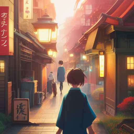 KREA - front view of a closed japanese storefront in the beautiful anime  film by makoto shinkai and studio ghibli, from the anime film Kimi No Na Wa