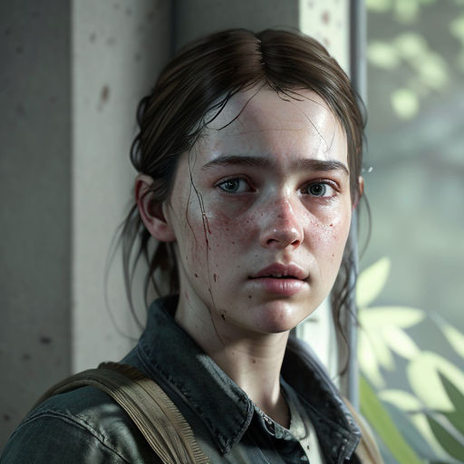 Ellie Williams, short hair, freckles, video game characters, The Last of Us,  video games, video game girls, video game art, interior, CGI, Naughty Dog