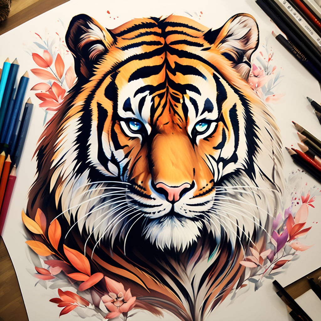 Tiger Lotus Tattoo and Piercing - Colour Tattoo | Big Tattoo Planet