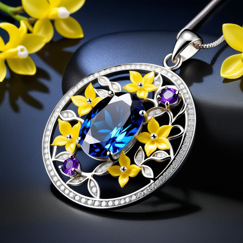 The Gorgeous Iris Jewelry Pendant\