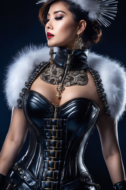 Neck corset collar choker zipper - Playground