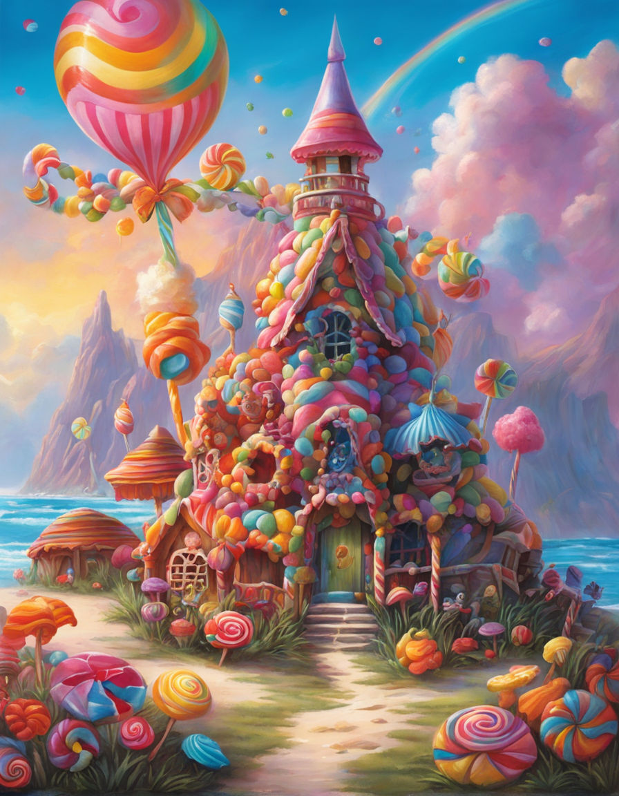 candyland castle wallpaper