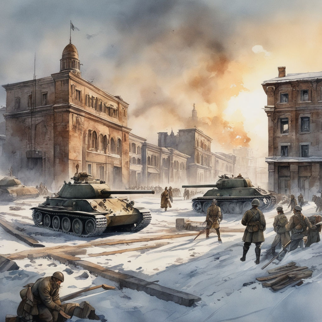 battle of stalingrad painting