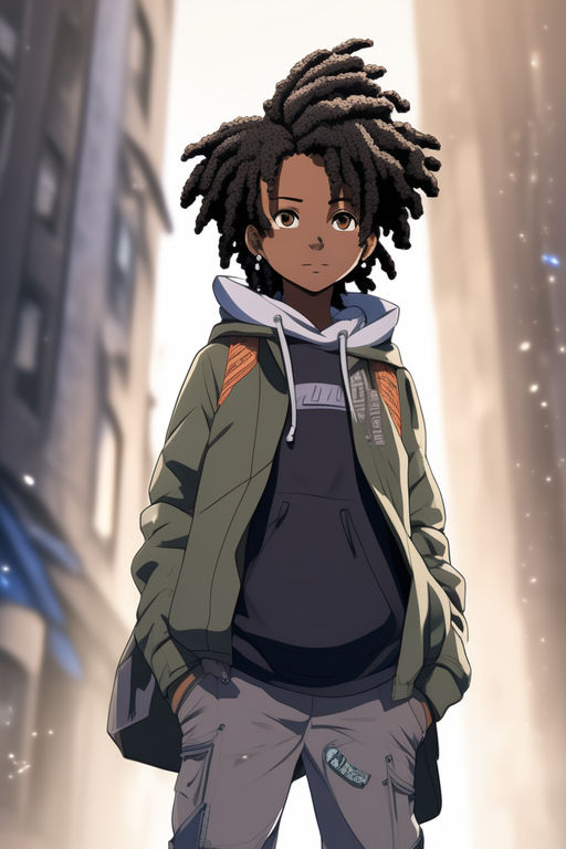 Lexica - black anime characters