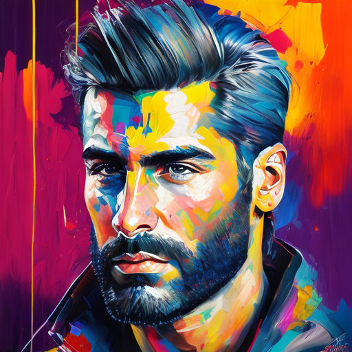 colorful watercolor portraits