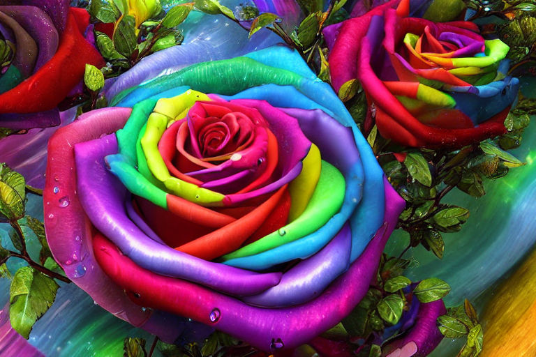 3D Flowers, Pastel Rainbow Colours Graphic by Space Pixel Playground ·  Creative Fabrica