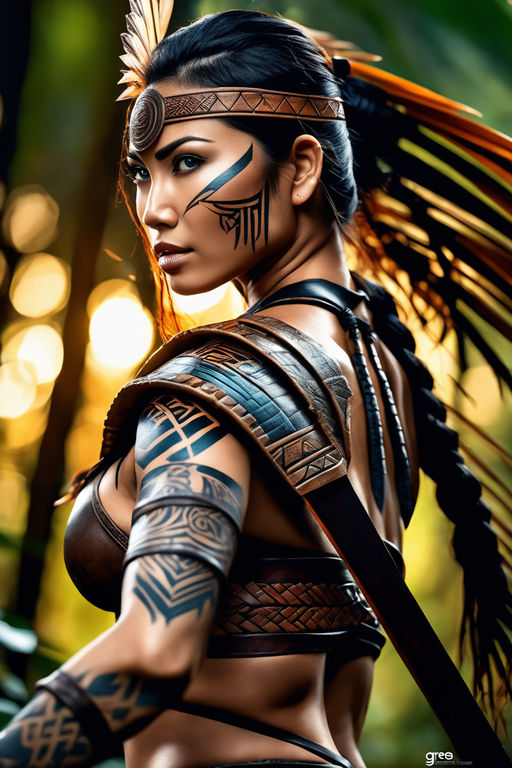 aztec warrior women tattoos