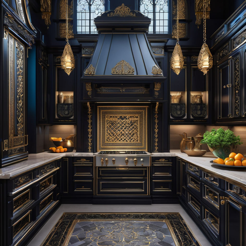 Gothic Revival Kitchen, Luxury Kitchens