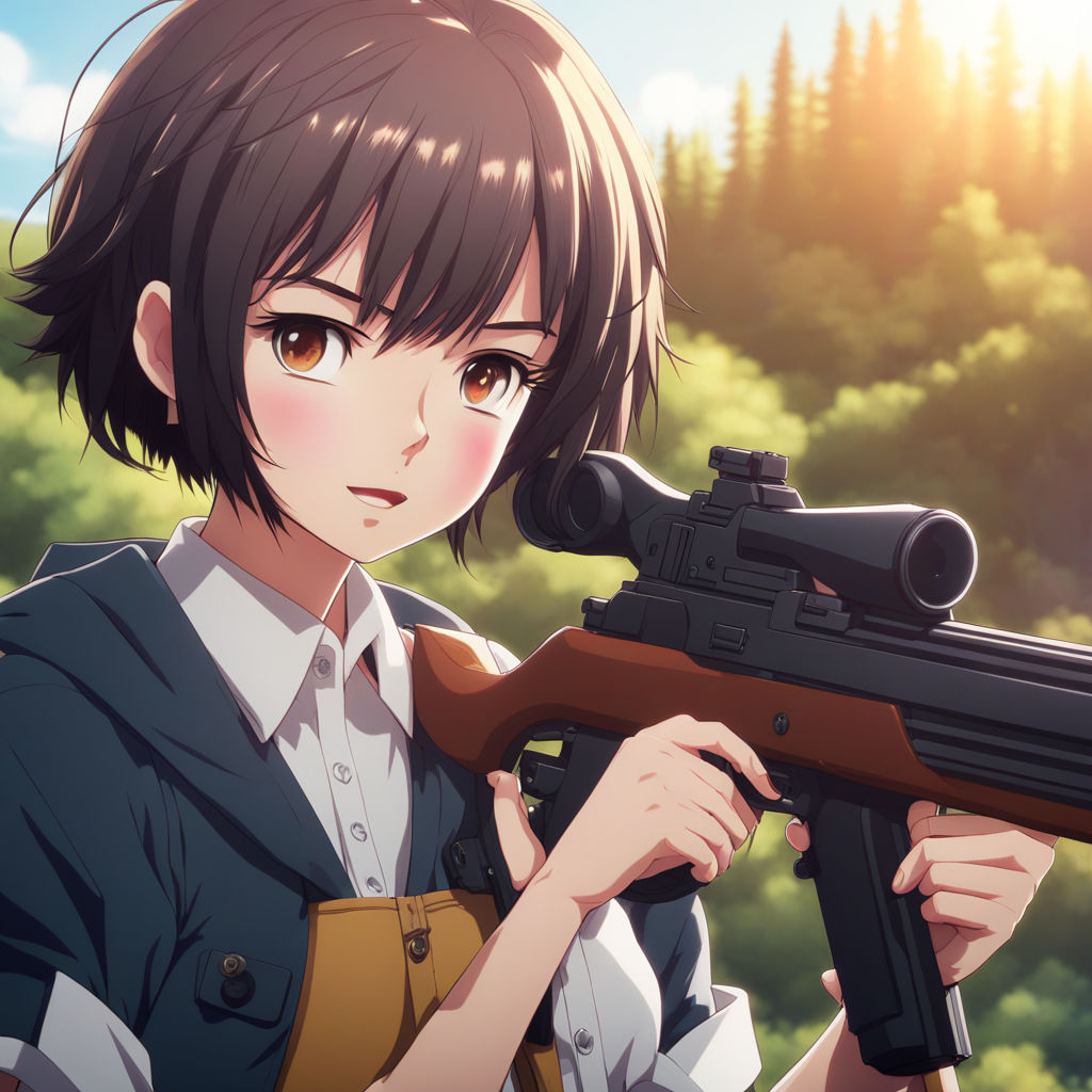 Gun Anime GIF - Gun Anime Reload - Discover & Share GIFs