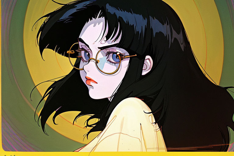 Vintage Aesthetic Kawaii Retro 90S Anime Poster
