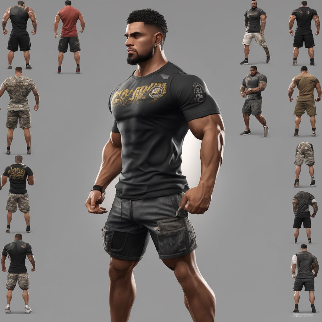 Daniar Joldoshbek - 5 Male full body poses 3d model