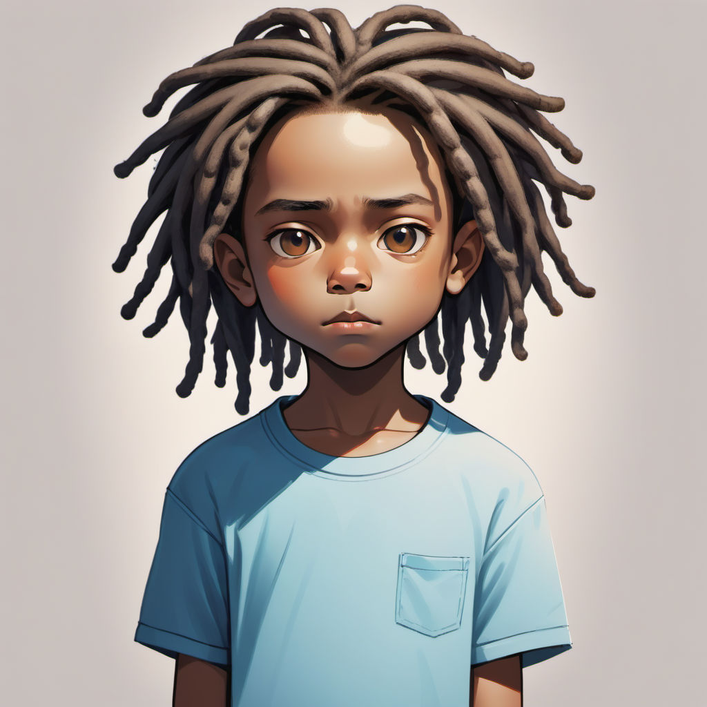 Afro-americano bonito garoto africano Dread Locs Anime Naruto Desenho  altamente realista · Creative Fabrica