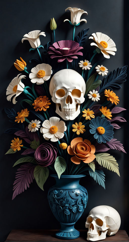 The best present are flowers. Art by Tim Burton and Tara McPherson