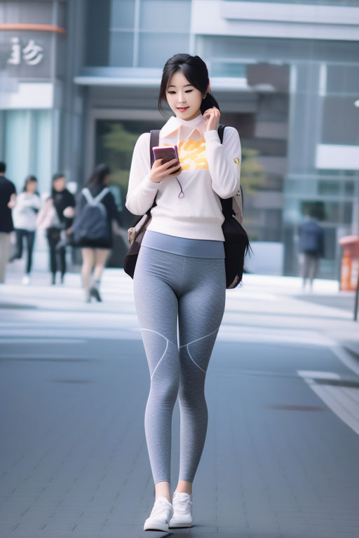 Young woman wearing a shiny spandex leotard and leggings (fitness fashion  of the early 90s) doing workout with dumbbells Stock Photo - Alamy