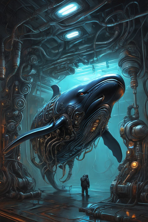 giant sea creatures art