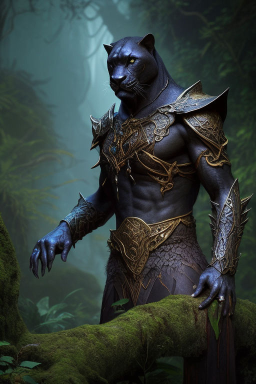 humanoid panther