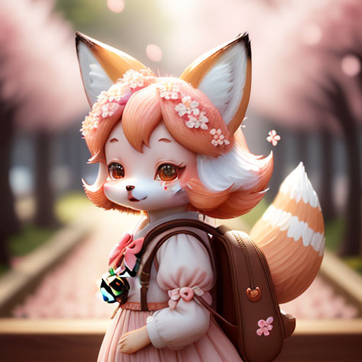 Cute Kawaii Fox Anime Girl, Chibi Fox Girl HD phone wallpaper | Pxfuel