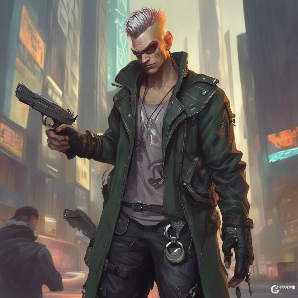 shadowrun; male; elf; punk ganger, mohawk  Shadowrun, Cyberpunk rpg, Sci  fi character art