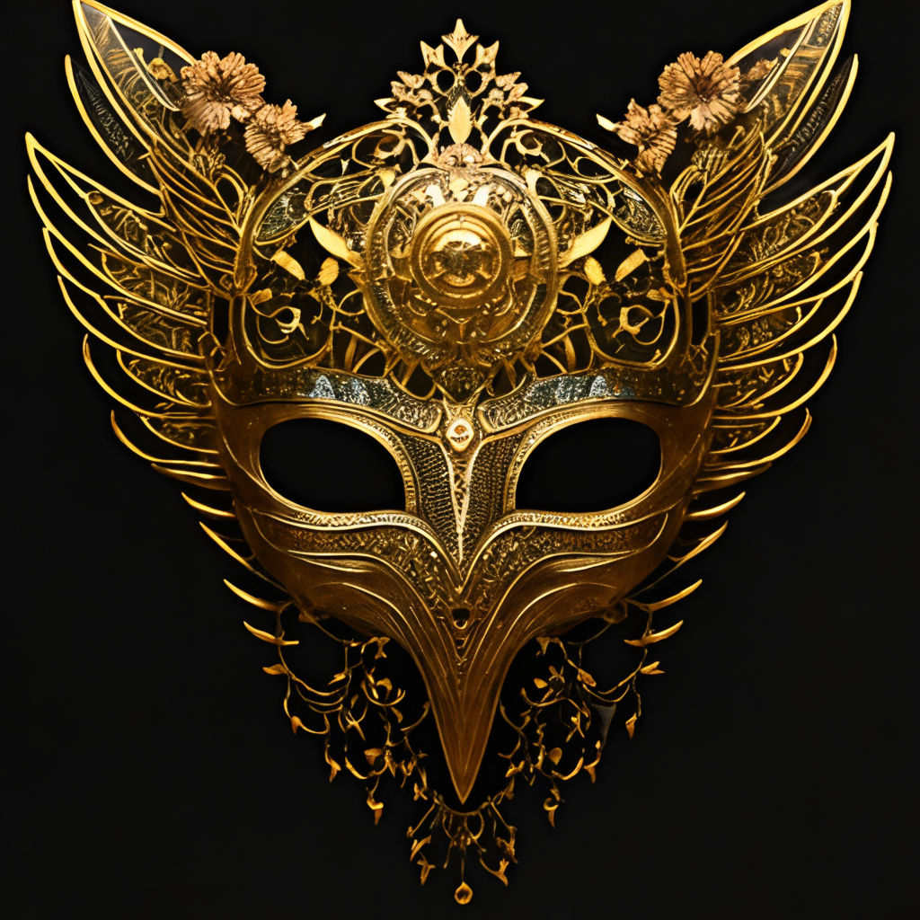 Venetian Masquerade Mask and Tiara Image Prompt - Midjourney Creation –  Socialdraft