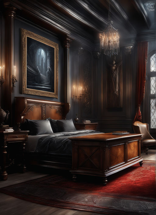 gothic bedroom art