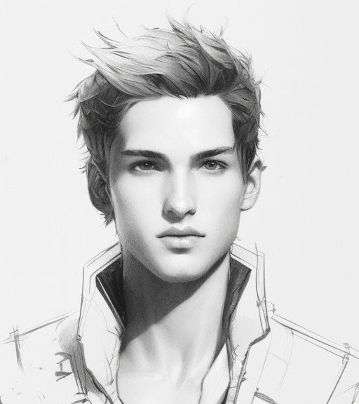 How to draw a realistic male - YouTube