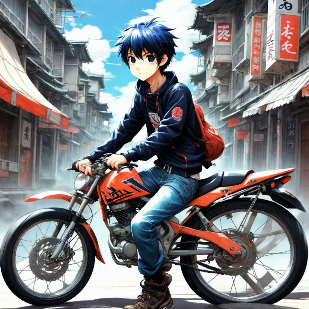 Legend of Micah - Motorcycles with anime and manga wraps are called  