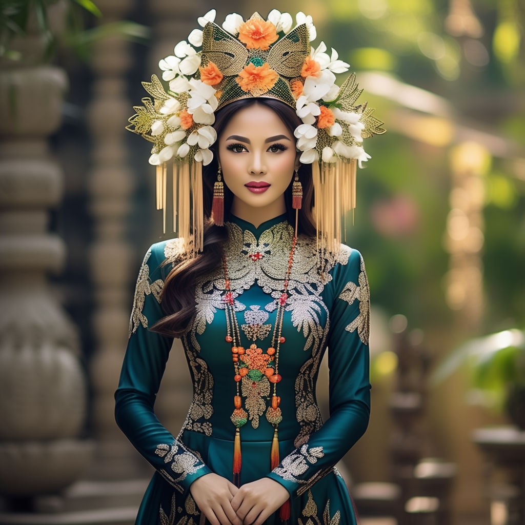 Vietnamese ao dai traditional dress - Playground