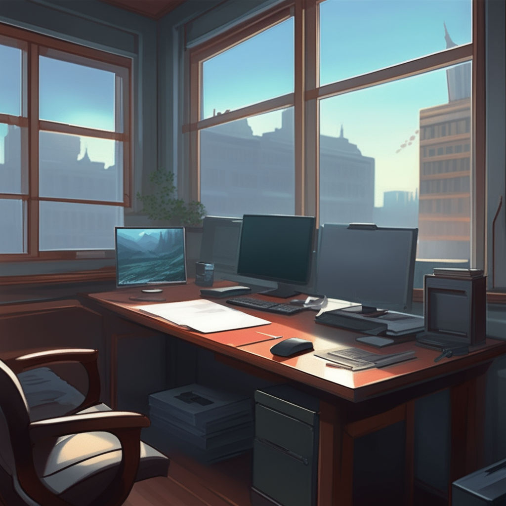 Office Background, Anime office HD wallpaper | Pxfuel