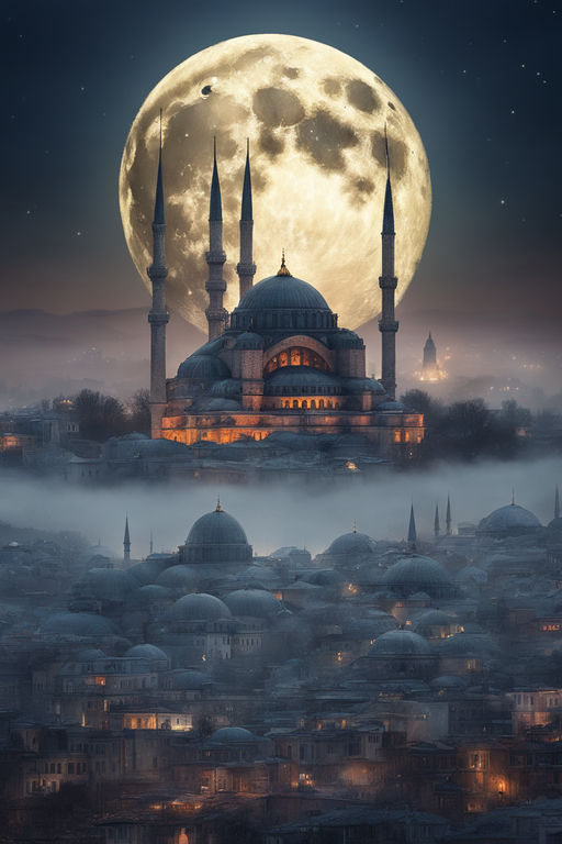 beautiful mosques at night