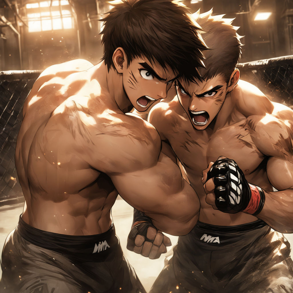 Hajime no Ippo Midjourney style