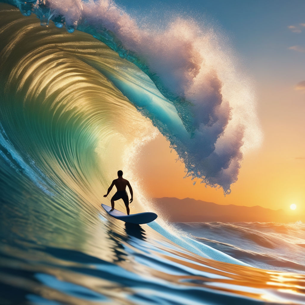 surfing waves wallpaper hd