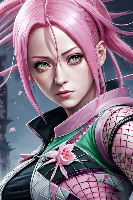 haruno sakura (naruto and 1 more) drawn by drawinglee