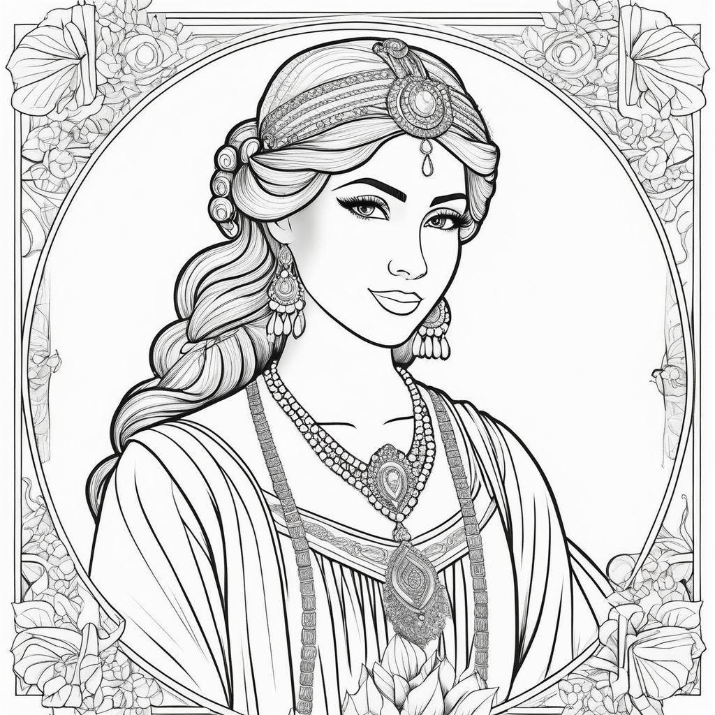 indian princess coloring pages
