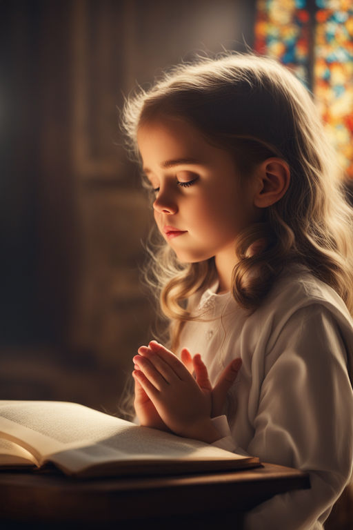 Praying Cute Girl