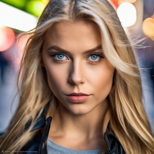 Portrait photo of an extremely beautiful blonde 20 years old Norwegian woman  super model in - Playground