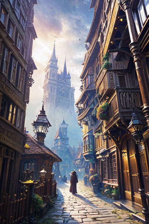 fantasy city street