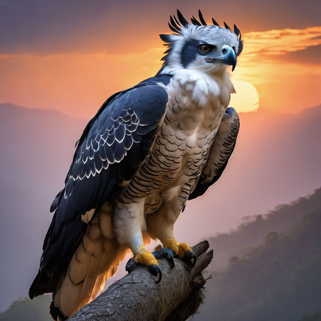 closeup of a black harpy eagle - Playground