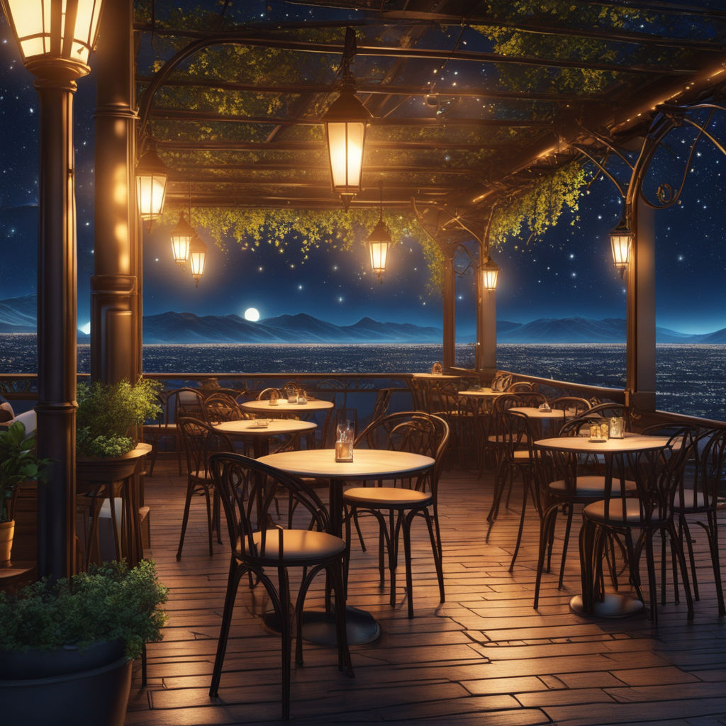 Lexica - Empty restaurant in anime style
